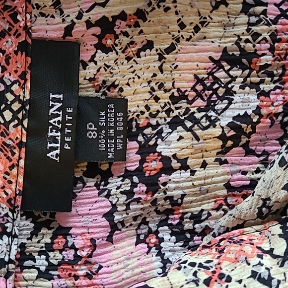 Alfani 100% Silk Fitted Shirt - Picture 5 of 9